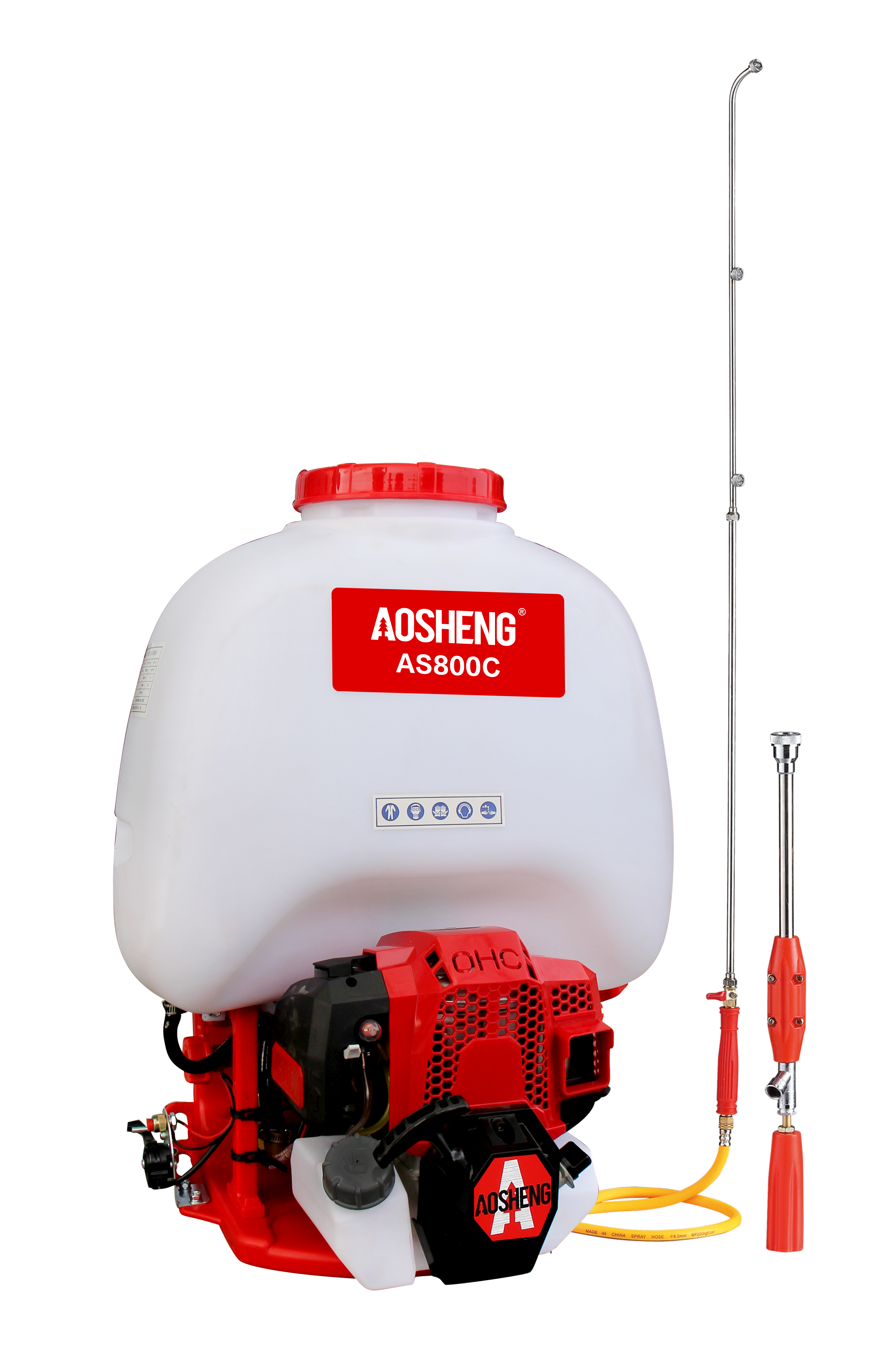 Gli spruzzatori a benzina sono disponibili in una varietà di dimensioni e design